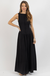 CHLOE BLACK LINEN DRESS