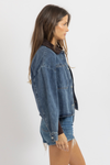 COCOA COLLAR DENIM JACKET