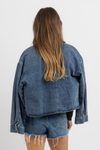COCOA COLLAR DENIM JACKET