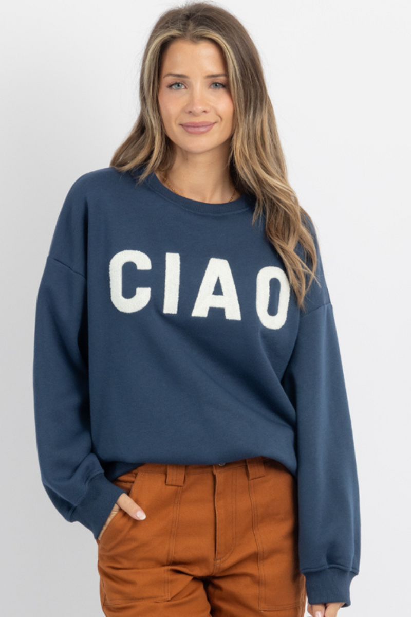 CIAO FRENCH TERRY SWEATSHIRT