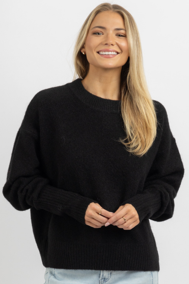 CLARA BLACK SWEATER