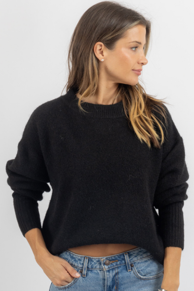 CLARA BLACK SWEATER