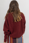 CLARA BURGUNDY SWEATER