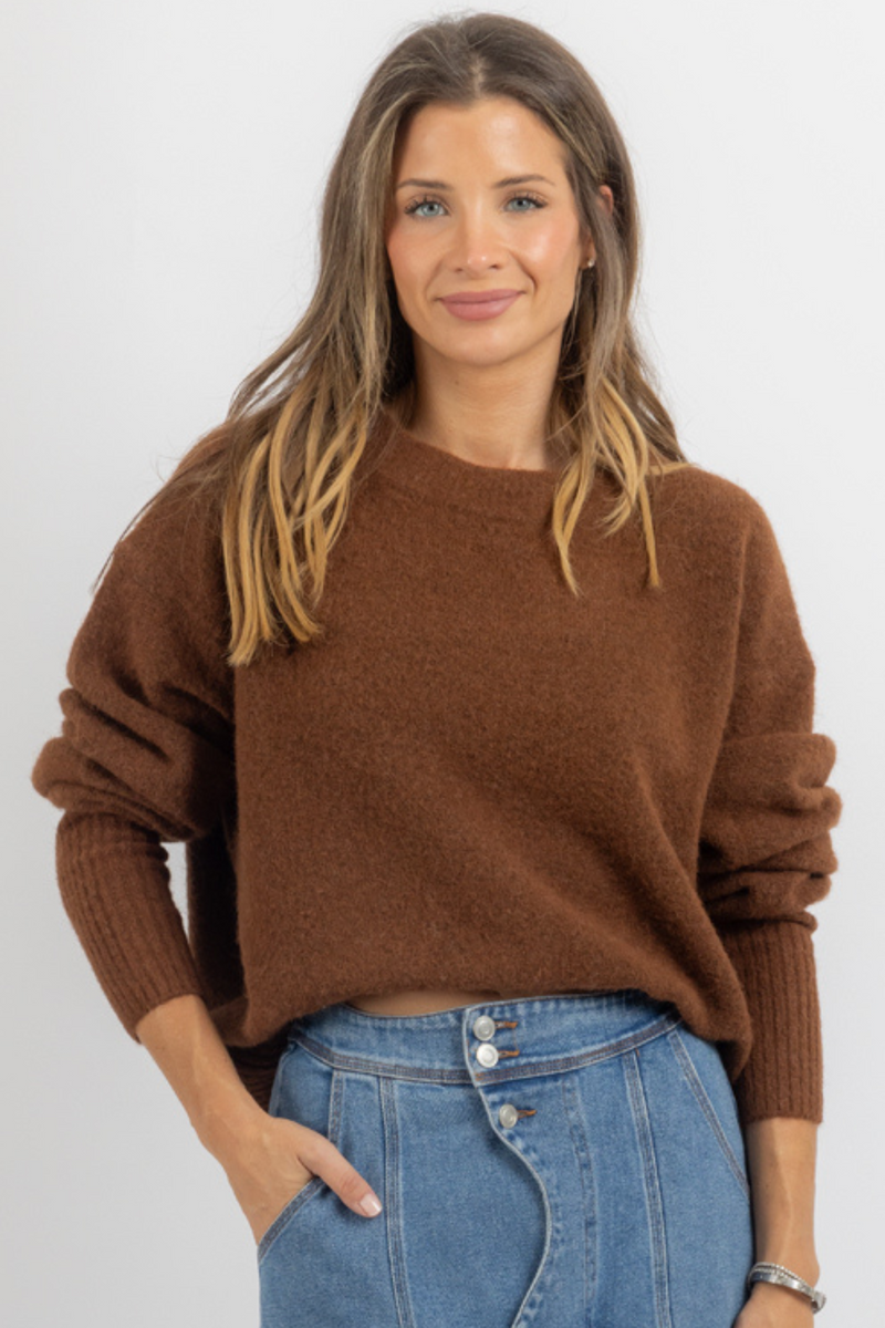 CLARA MOCHA SWEATER