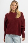 CLARA BURGUNDY SWEATER