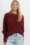 CLARA BURGUNDY SWEATER