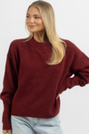 CLARA BURGUNDY SWEATER