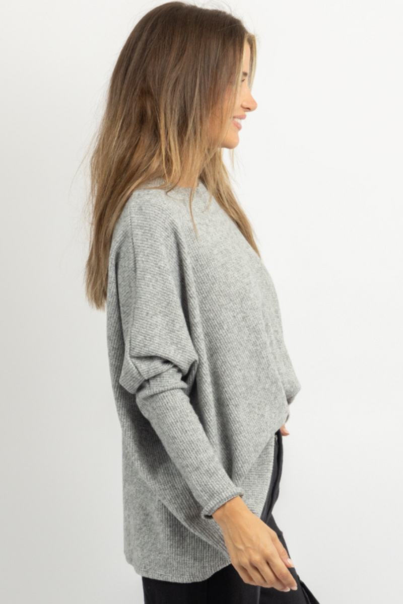 CLOUD NINE GREY THERMAL TOP *BACK IN STOCK*