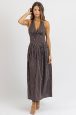 CASS POLKA MAXI DRESS
