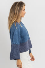 COFFEE CHAT BLUE SWEATER *BACK IN STOCK*