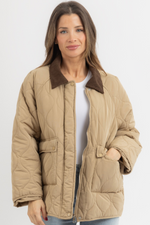 QUINN QUILTED CONTRAST JACKET