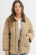 QUINN QUILTED CONTRAST JACKET