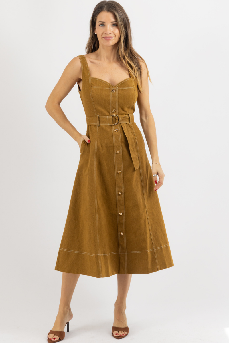 HUDSON CANYON BUTTON DRESS