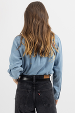 DENIM 60'S COWGIRL MOTIF BLOUSE