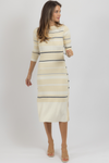 CHANTEL CREAM SWEATER DRESS