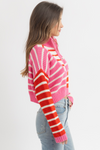 CUPID CONTRAST PINK SWEATER