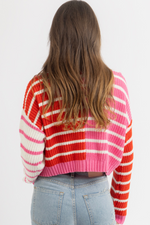 CUPID CONTRAST PINK SWEATER