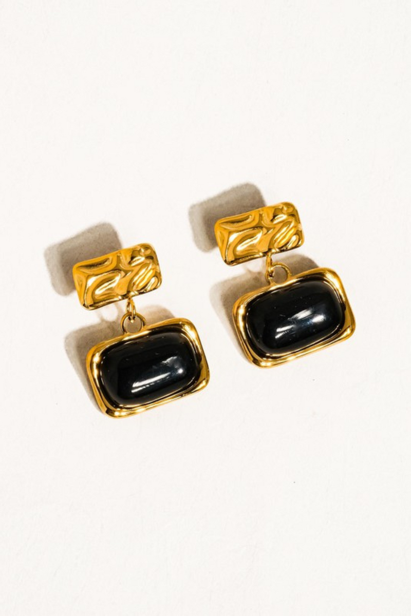 CUVEE BLACK DROP EARRING