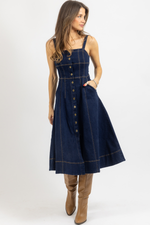 CYPRESS DENIM CORSET DRESS