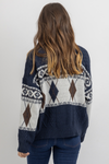 SEATTLE PRINT KNIT CARDIGAN