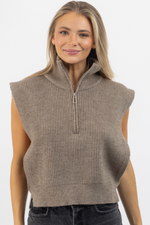 DAKOTA ZIP FRONT SWEATER