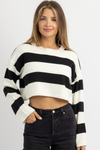 DAWSON BLACK STRIPE KNIT TOP *RESTOCK COMING SOON*
