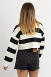 DAWSON BLACK STRIPE KNIT TOP *RESTOCK COMING SOON*