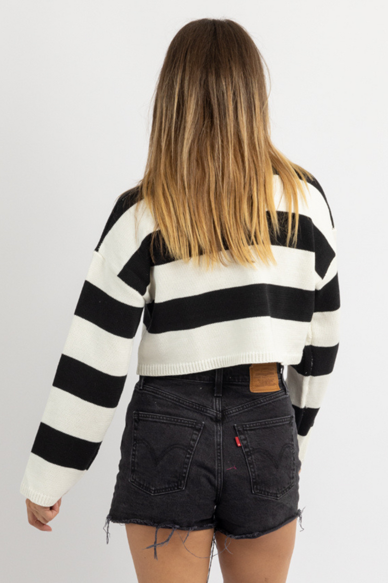 DAWSON BLACK STRIPE KNIT TOP *RESTOCK COMING SOON*