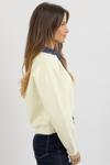 LUCI DENIM COLLAR SWEATER