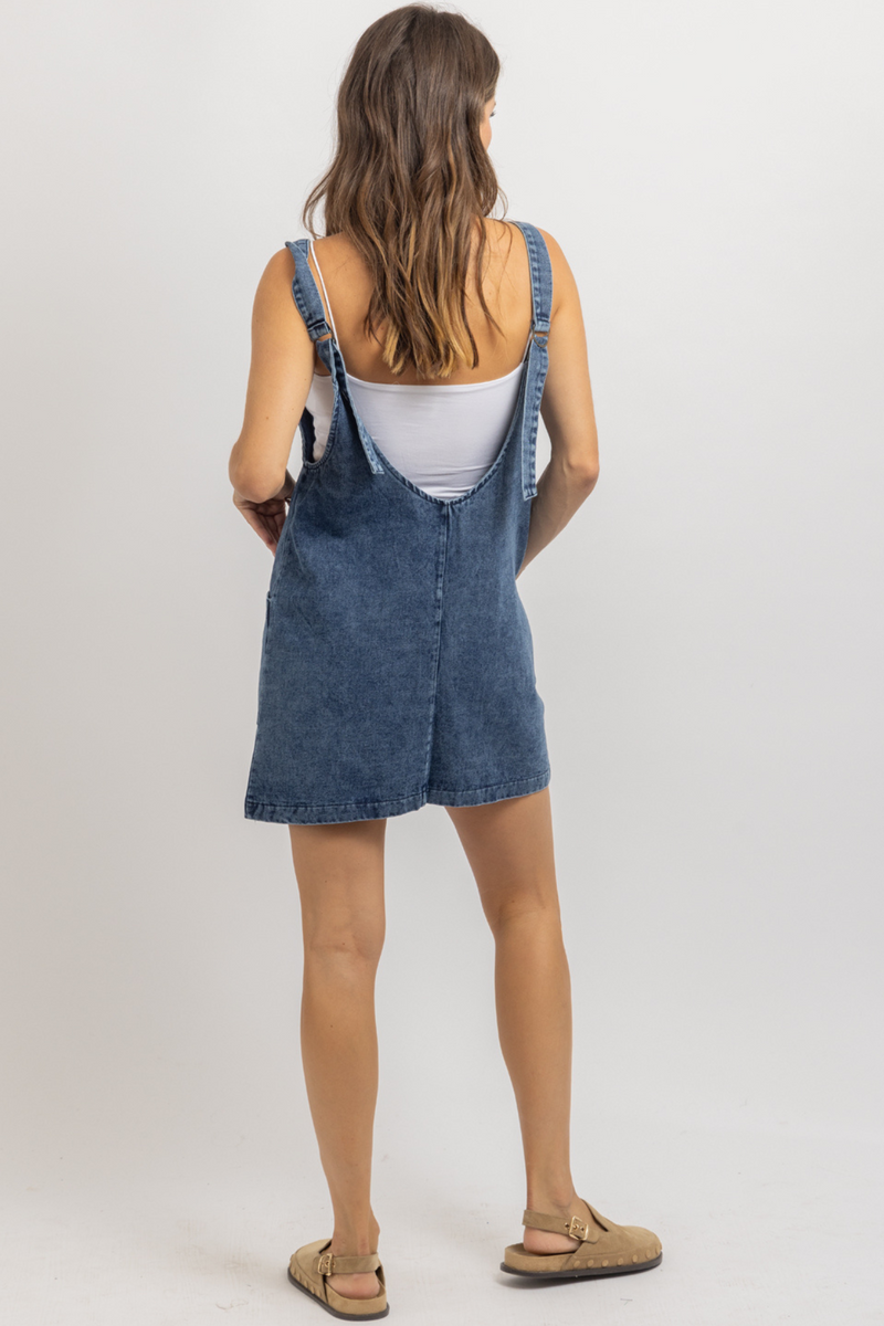 OLIVER DENIM OVERALL DRESS