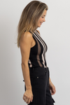 DOWN THE LINE MOCK NECK BODYSUIT