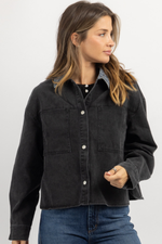 DOWNTOWN CONTRAST DENIM JACKET