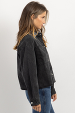 DOWNTOWN CONTRAST DENIM JACKET