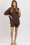 DREAMER BROWN SHORT SET