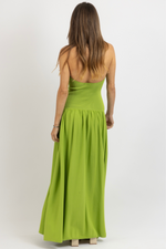 INDIE CHARTREUSE DRESS