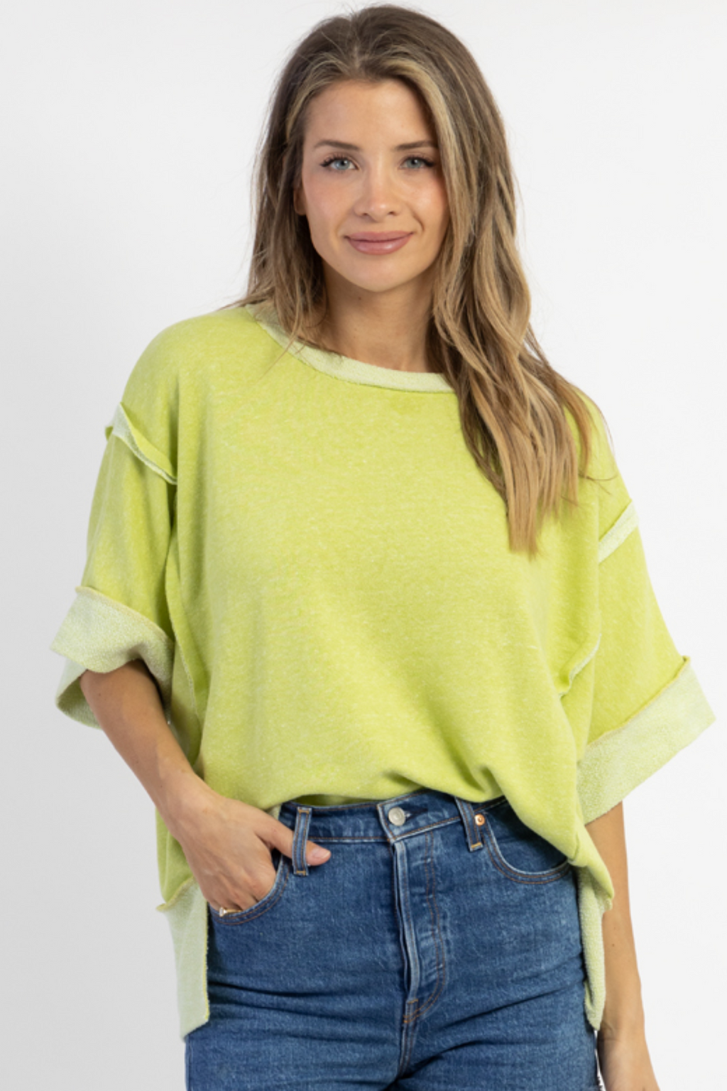 DRIFTER LIME RELAXED TEE