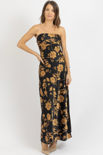 ECLIPSED GOLD MAXI DRESS