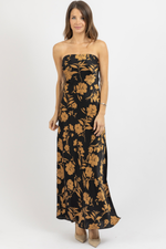 ECLIPSED GOLD MAXI DRESS