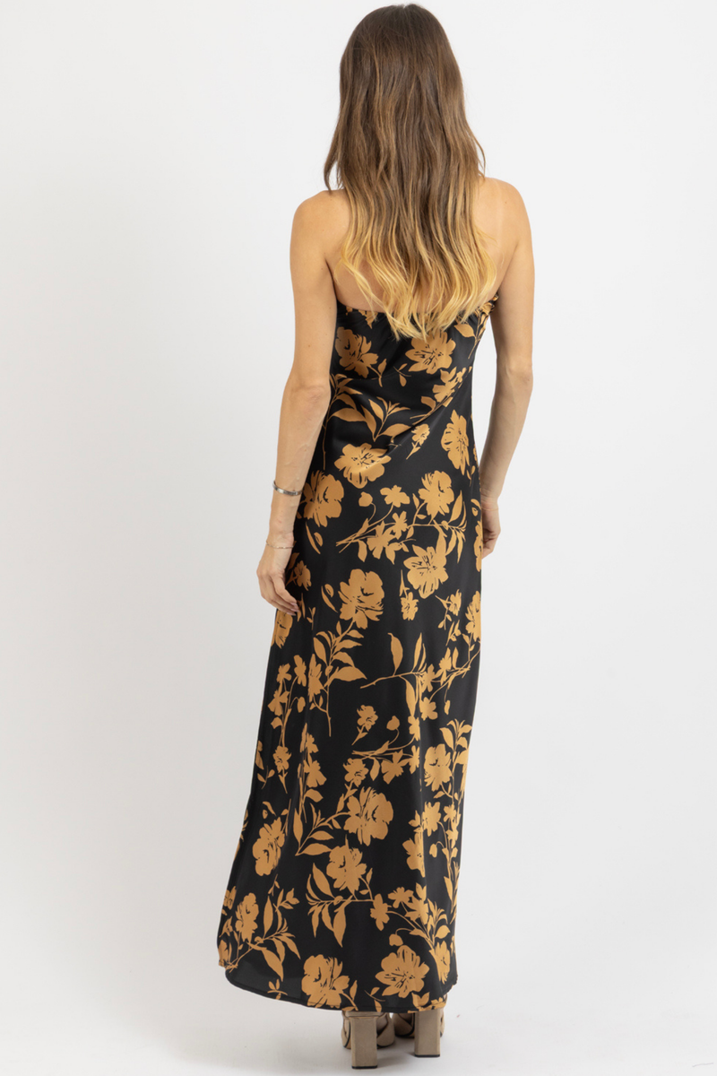ECLIPSED GOLD MAXI DRESS