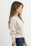 NANCY ECRU KNIT TOP