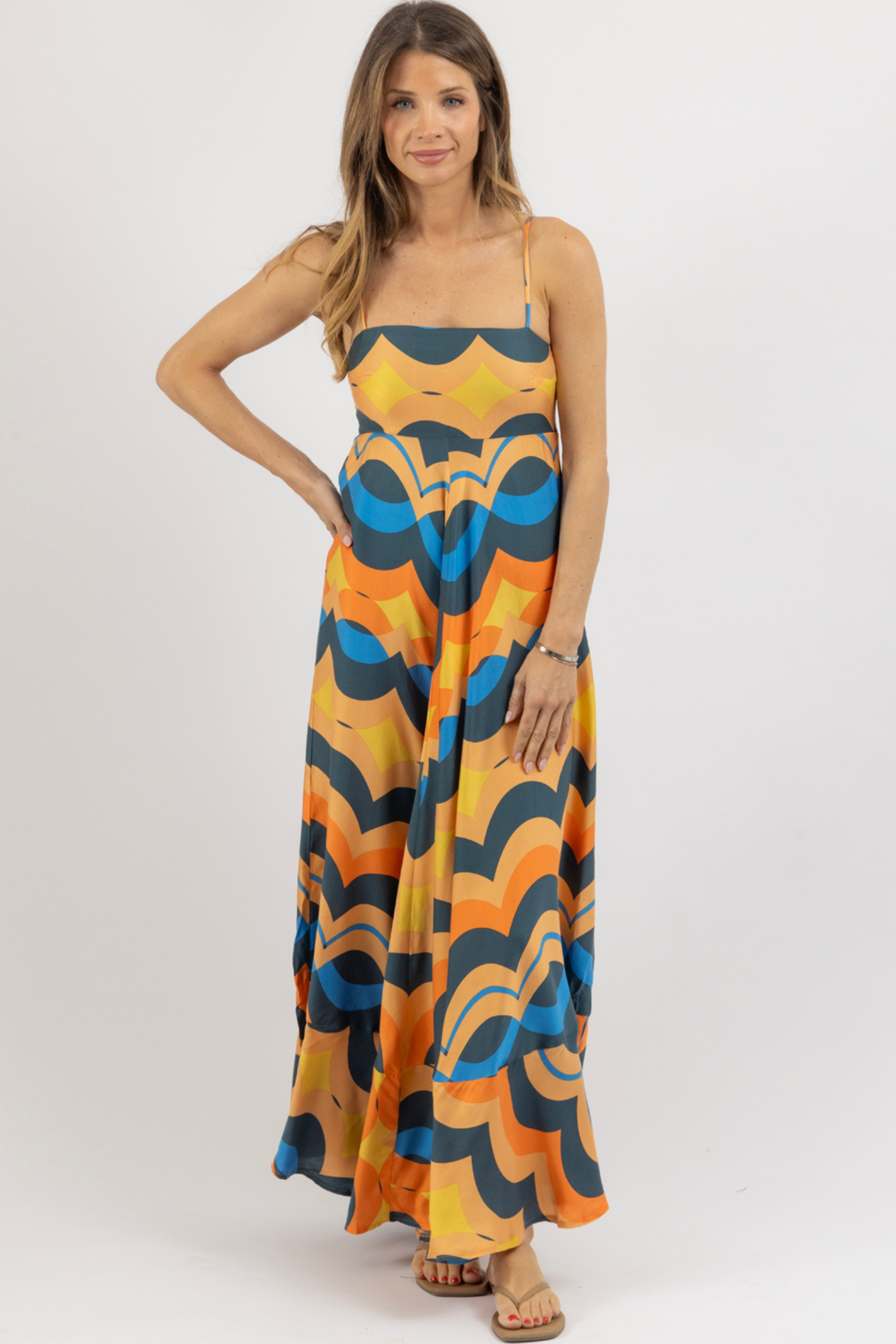 ★Phase eight Delie エンラージドットフレア 上質マキシ★ Elia Plunged Cross Back Maxi Dress | Shiraz | Dresses