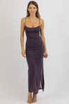 ELISE AUBERGINE DRESS