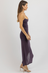 ELISE AUBERGINE DRESS