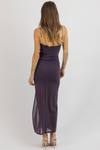 ELISE AUBERGINE DRESS
