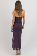 ELISE AUBERGINE DRESS