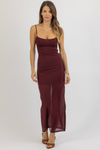 ELISE CLARET DRESS