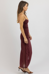 ELISE CLARET DRESS