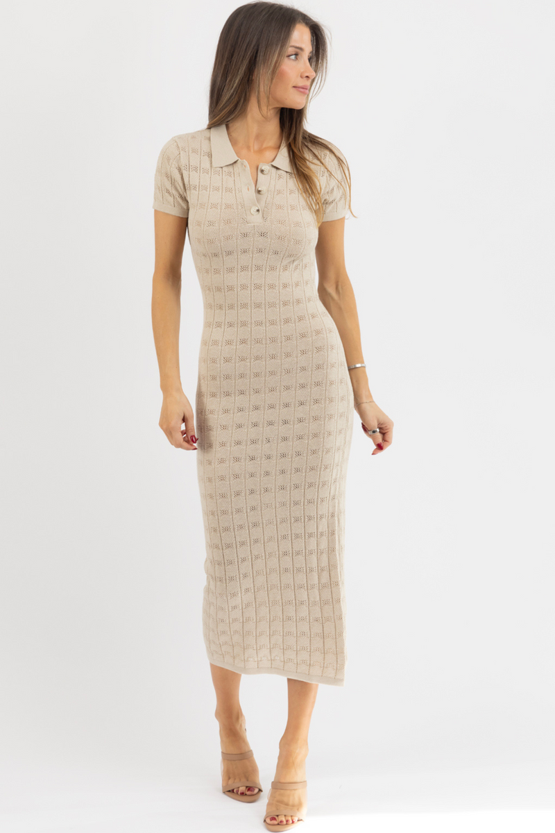 ELODIE KNIT MIDI DRESS *BACK IN STOCK*