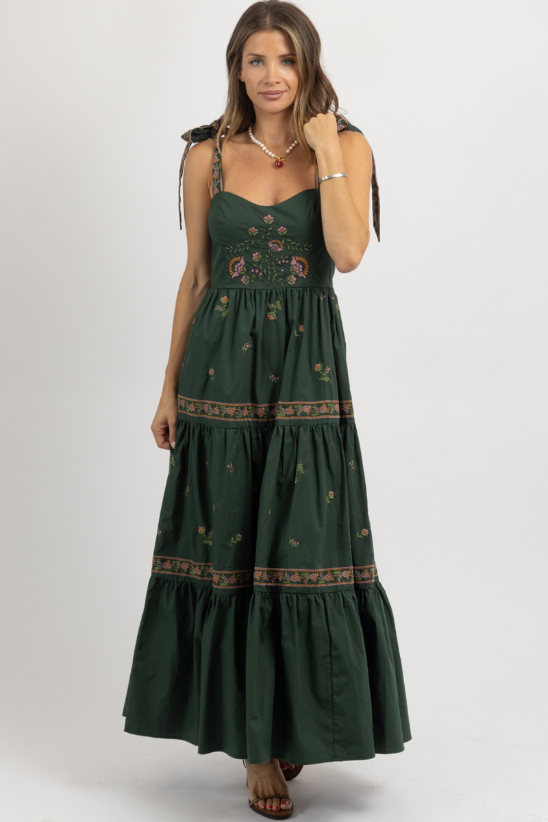 ANA EMBROIDERED MAXI DRESS