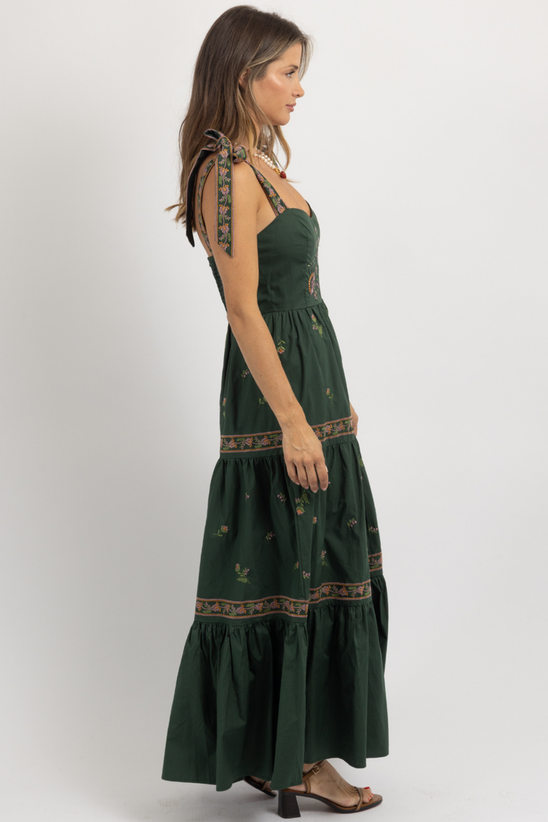 ANA EMBROIDERED MAXI DRESS